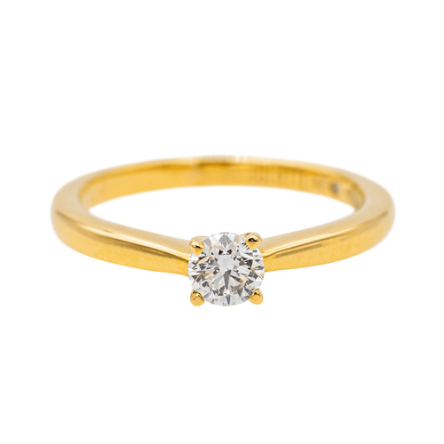 Bague 49 Juliette Paris - Bague solitaire en or jaune 18 carats et diamant 58 Facettes 2638323CN