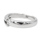 Bague 56 Bague solitaire asymétrique en or blanc 18 carats avec diamant 58 Facettes 2642318CN