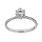 Bague 56 Bague solitaire - Diamant 0,74 ct en or blanc 18 kt 58 Facettes 26425