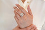 Bague 54 Bague Art déco en platine et or 18k avec diamants 1,06 ct 58 Facettes 26479-26559