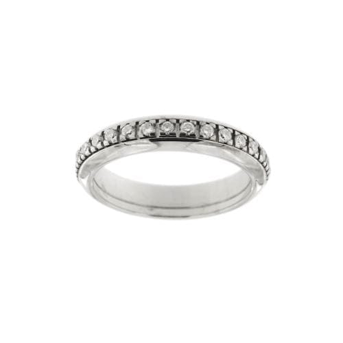 Bague 53 Donna Oro Infinity - Bague Eternelle tournante en or blanc 18 ct diamants 0,60 ct 58 Facettes 26509