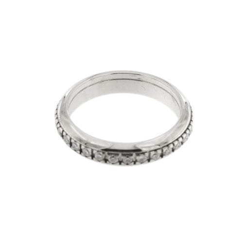 Bague 53 Donna Oro Infinity - Bague Eternelle tournante en or blanc 18 ct diamants 0,60 ct 58 Facettes 26509