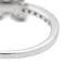 Bague 45 Bague fleur pavée de diamants en or blanc 18 carats 58 Facettes 2653077CN