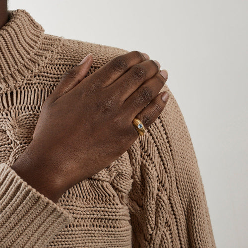 Bague 50 Bague Jonc Godrons Topaze 58 Facettes DV0436-1-50-2