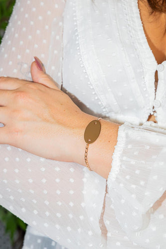 Bracelet Ginette NY - Bracelet Sequin en or rose 18 carats 58 Facettes 2656021CN