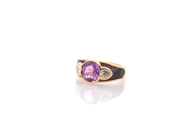 Bague 50 Mauboussin - Bague en or jaune 18k, saphir rose et diamants 58 Facettes 26623a-26643