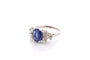 Bague 51.5 Bague saphir 2,04 ct et diamants en or blanc 18k 58 Facettes 26648-27094