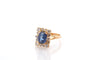 Bague 52 Bague en or 18k au saphir de Ceylan 2,57 ct et diamants 58 Facettes 26682-27487