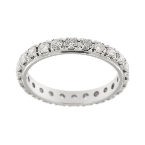Bague 59 Eternal - Bague en or blanc 18 kt et diamants 1,20 ct 58 Facettes 26688