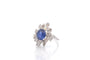 Bague 51 Bague saphir 2,51 ct et diamants en or blanc 18k 58 Facettes 27173-26694