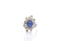 Bague 51 Bague saphir 2,51 ct et diamants en or blanc 18k 58 Facettes 27173-26694