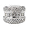 Bague 48 Bague en or blanc 18 carats pavée de diamants 58 Facettes 2673928CN