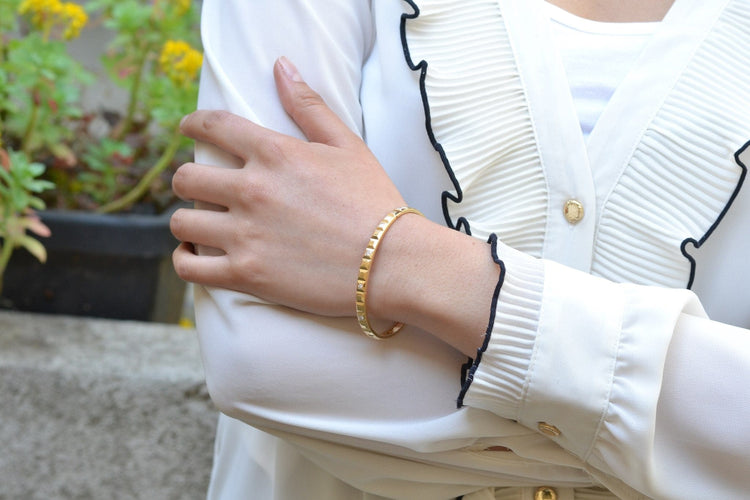 Bracelet Boucheron Quatre Clou de Paris - Bracelet en or jaune 18k et diamants 58 Facettes 26758dv