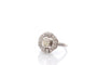 Bague 53.5 Bague Art déco en platine avec diamants 1,11 ct 58 Facettes 26863-26531a