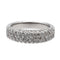 Bague 53 Bague pavée en or blanc 18 carats et diamants 58 Facettes 2686307CN