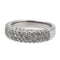 Bague 53 Bague pavée en or blanc 18 carats et diamants 58 Facettes 2686307CN