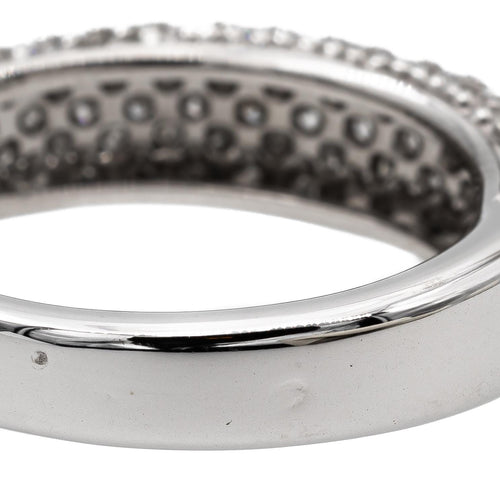 Bague 53 Bague pavée en or blanc 18 carats et diamants 58 Facettes 2686307CN