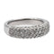 Bague 53 Bague pavée en or blanc 18 carats et diamants 58 Facettes 2686307CN