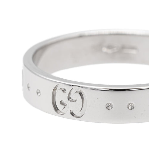 Bague 56 Gucci Fine Icon - Bague en or blanc 18 carats 58 Facettes 2688018CN