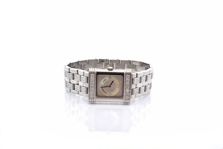 Montre OJ Perrin - Montre en acier et diamants 58 Facettes 26907dv