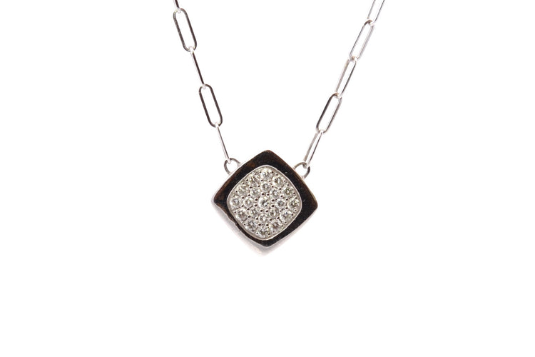 Collier Dinh Van Impression - Collier en or blanc 18k et diamants 58 Facettes 26918dv