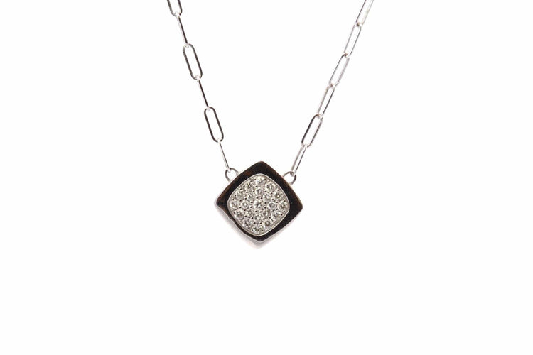 Collier Dinh Van Impression - Collier en or blanc 18k et diamants 58 Facettes 26918dv