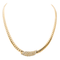 Collier Collier maille anglaise en or jaune 18 carats et diamants 58 Facettes 2695948CN