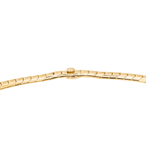 Collier Collier maille anglaise en or jaune 18 carats et diamants 58 Facettes 2695948CN
