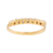 Bague 55 Bague demi-alliance en or jaune 18 carats et diamants 58 Facettes 2697387CN