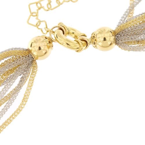 Collier Collier multifils en or jaune et or blanc 18 carats 58 Facettes 26987