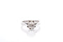 Bague 55 Bague vintage en or blanc 18k et diamant taille ancienne 58 Facettes 26995dv