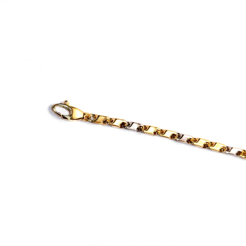 Bracelet Two-tone bracelet in 18k gold, 21 cm 58 Facettes EC00GB290A0CE