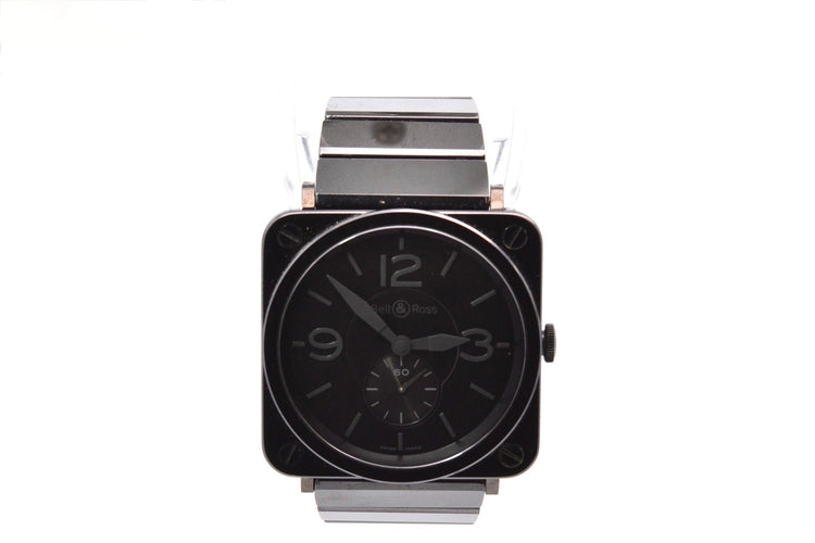 Montre Bell & Ross Phantom - Montre BR S en céramique noire 39 mm 58 Facettes 27046