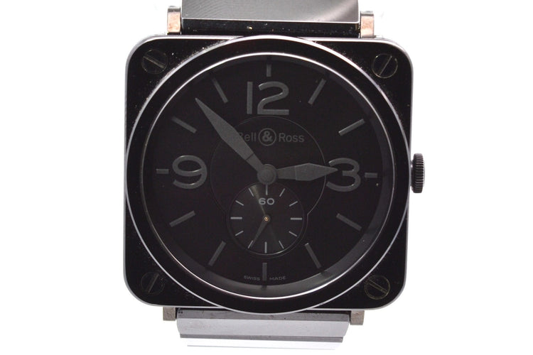 Montre Bell & Ross Phantom - Montre BR S en céramique noire 39 mm 58 Facettes 27046