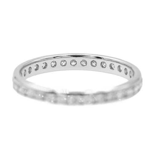 Bague 61 Alliance - Bague en or blanc 18 carats et diamants 58 Facettes 2711805CN