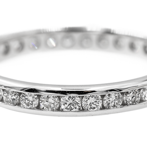 Bague 61 Alliance - Bague en or blanc 18 carats et diamants 58 Facettes 2711805CN