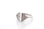 Bague 53 Bague vintage en platine sertie de diamants 58 Facettes 27054a- 27144