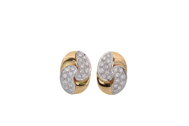 Boucles d'oreilles Pomellato - Boucles d'oreilles en or jaune 18k et diamants 58 Facettes 27147