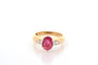 Bague 54.5 Bague en or 18k avec rubis 1,67 ct et diamants 58 Facettes 27166-27136A