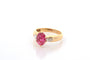 Bague 54.5 Bague en or 18k avec rubis 1,67 ct et diamants 58 Facettes 27166-27136A
