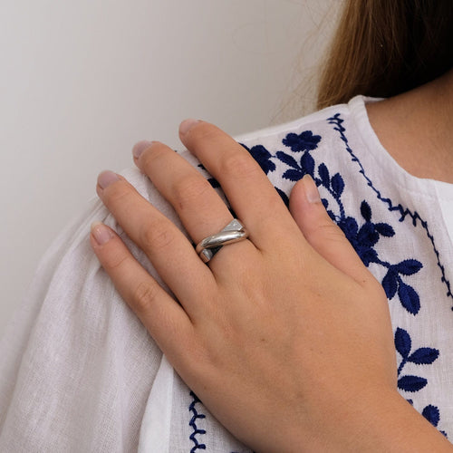 Bague 57 MAUBOUSSIN  Encore et Encore - Bague or blanc 58 Facettes DV0007-3