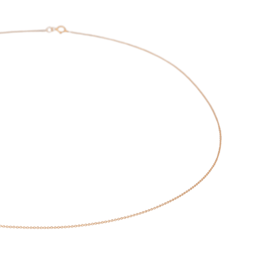 Collier Collier chaîne maille forçat en or rose 18 carats 58 Facettes 2717307CN