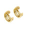 Boucles d'oreilles Boucles d’oreilles créoles en or jaune 18 carats et diamants 58 Facettes 27191