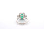 Bague 53 Bague émeraude 5,84 ct et diamants en platine 58 Facettes 27217-27357-27248-27249