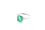Bague 53 Bague en platine avec émeraude de Colombie 2,16 ct et diamants 58 Facettes 27219-27364B