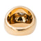 Bague 47.5 Bague bombée en or jaune 18 carats sertie de diamants 58 Facettes 2722622CN