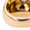 Bague 47.5 Bague bombée en or jaune 18 carats sertie de diamants 58 Facettes 2722622CN