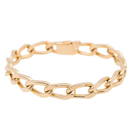 Bracelet Bracelet maille cheval en or rose 18 carats 58 Facettes 2728671CN