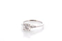 Bague 53 Bague en platine avec diamant 1,13 ct et 2 diamants 58 Facettes 27375-27360