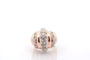 Bague 47 Bague vintage en or 18k et platine avec diamants (1940) 58 Facettes 27379
